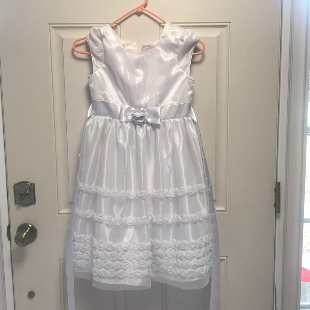 Girls 10 spring Easter dress formal white
